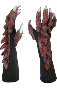 Zagone Studios Red Dragon Costume Reptile Cosplay Gloves - Picture 1 of 3