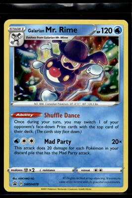 SWSH: Sword & Shield Promo Cards Galarian Mr. Rime #SWSH079 - Image 1 of 2