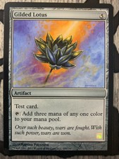 Gilded Lotus - M15 Test Print - MTG - Light Play - English - Magic