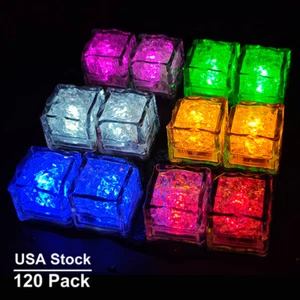 Cubitos de hielo LED para bebidas en clubes nocturnos bares karaoke fiestas música evento boda - Imagen 1 de 9