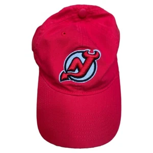 New Jersey Devils Red Official NHL Reebok "Face-Off" Strapback Cap Hat - Picture 1 of 4
