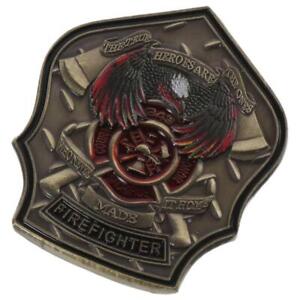 Metal Rescue  Commemorative Coin Fireman Challenge Coin  Office
