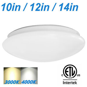 10''/12''/14'' LED Flush Mount Ceiling Light Fixture Kitchen Warm/Cool White