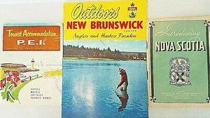 lot 3 CANADA 1950s  travel BOOKLETS Nova Scotia Prince Edward New Brunswick - Picture 1 of 6