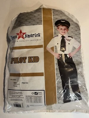 Disfraz de piloto Dress-Up-America para niños - Uniforme de capitán de aerolínea Foto 1 de 4