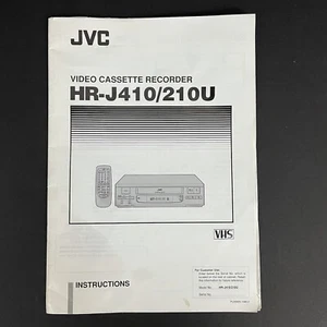 Grabadora de casete de video JVC VCR HR-J410 manual solo vintage  - Imagen 1 de 6