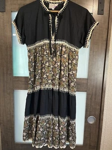 Vestido Vintage 60’s 70’s Peggy Boyd Boho Cosido en Capas Fluido Talla S - Imagen 1 de 13