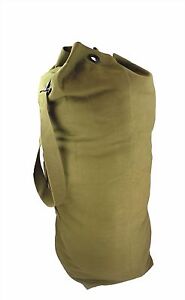 Large TB05 Olive Green Canvas Army Navy Kit Bag Holdall Duffle bag 34" 86cm Tall