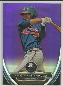 Christian Bethancourt Atlanta 2013 Bowman Platinum Purple Refractor - Picture 1 of 1
