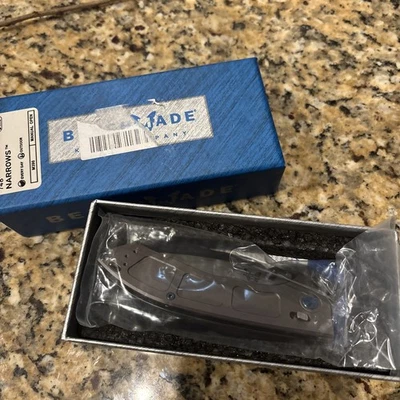 Cuchillo Plegable Benchmade 748 Narrows M390 Titanio 3.43" Eje Delgado EE. UU. Foto 1 de 4