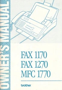 Owner's Manual Fax 1170 Fax 1270 MFC 1770 - Picture 1 of 1