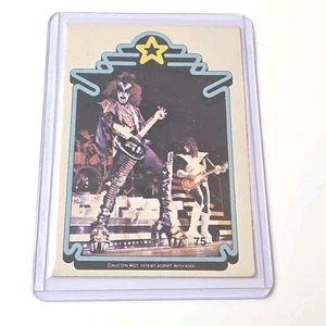 1978 Donruss Kiss Series 1 card #75 Gene Simmons Ace Frehley Ex - Picture 1 of 3