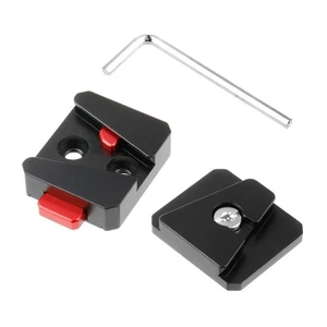 Camera V-Lock 1/4 Screw Quick Release Plate Clamp for V Port Battery DSLR Camera - Picture 1 of 17