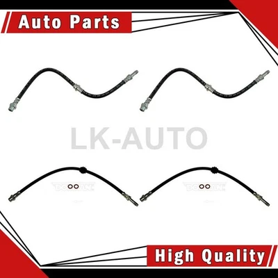 4 Front Rear Brake Hydraulic Hose Brake Line Fits BMW 325xi 2.5L 3.0L - Image 1 of 4