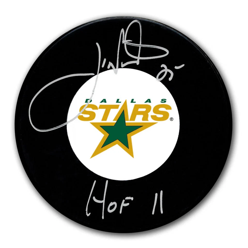 Disco autografiado Joe Nieuwendyk Dallas Stars HOF Foto 1 de 1