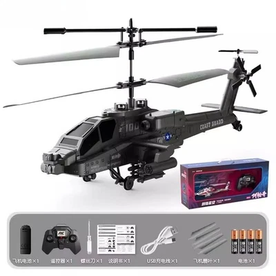 Apache Remote Controlled Helicopter Armed Toys Aircraft Charge Gifts Model Cool - Image 1 of 4