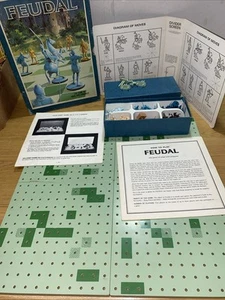 Juego de mesa feudal vintage 1967 3M juego de estantería asedio y conquista completo usado en excelente estado - Imagen 1 de 11