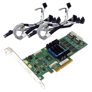 ATTO ExpressSAS R608 6Gb/s PCIe x8 SATA/SAS RAID Controller + 2x SAS/SATA Cables - Picture 1 of 3