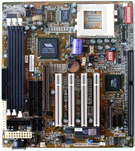Motherboard, fic va-503a, socket 7, 4pci , 1 isa, amr audio adapter, at form fa - Picture 1 of 2