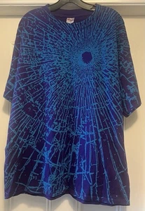 Authentic aNYthing shattered glass grape aqua tee t-shirt xl extra large - Picture 1 of 4