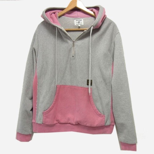 A BATHING APE (BAPE) Felpa con cappuccio mezza zip usata modello A Bathing Ape fodera termica rovesciata Ursus Bape