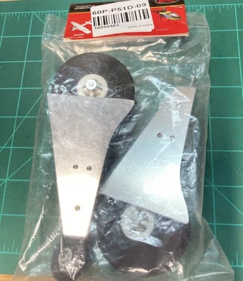 RC Electric P-51D Fixed Main Gear With Wheels and Doors NIP Dynam - Image 1 of 4