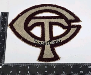 Vintage 1928 Crane Tech High School Chicago Basketball Letterman Jacket Patch - Picture 1 of 2
