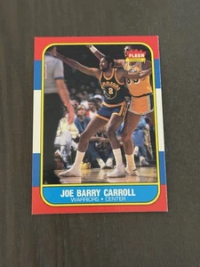 1986-87 Fleer #14 JOE BARRY CARROLL Golden State Warriors Basketball Card - Picture 1 of 2