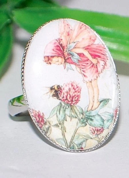 FAIRY Ring +++ AUSWAHL +++ Vintage shabby chic Fingerring silber verstellbar Fee - Bild 1 von 1