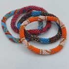 Lot of 4 Multicolor Woven Beads Bracelet