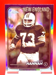 2024 Topps cromo John Hannah Sp refractor negativo sepia #129 Nueva Inglaterra - Imagen 1 de 2