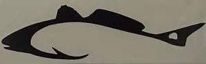 Black Fish Hook Decal Sticker - Bild 1 von 1