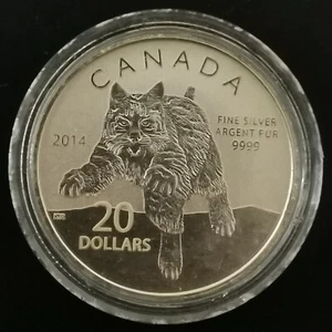 20 DOLLARS SILBER 2014 1/4 OZ ROTER LUCHS ELIZABETH II 2233496 Ex. / SILBER 9999 - Bild 1 von 3
