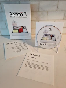 RARE FileMaker Bento 3 for Mac (2009) TW345LL/A with CD Instructions Box & Key - Picture 1 of 3