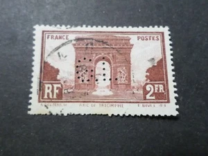 FRANCE 1929, timbre 258, ARC TRIOMPHE oblitéré PERFORE' CL, VF STAMP - Imagen 1 de 2