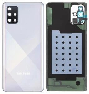 Oryginalna pokrywa baterii Samsung Galaxy A71 SM-A715F Backcover Biała Akceptowalna - Zdjęcie 1 z 2