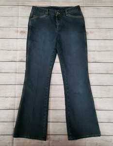 ELIE TAHARI 8 PETITE DARK WASH BOOTCUT DENIM JEANS PANTS - Picture 1 of 6