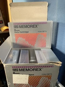 Memorex 8mm Taśma do kaset danych MRX-112m NOWA I ZAPIECZĘTOWANA w pudełku x 5 - Zdjęcie 1 z 4