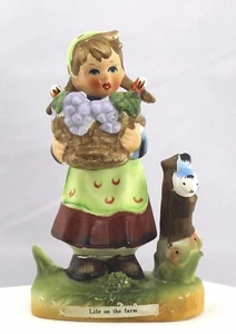 Arnart 5 th Ave LIFE ON THE FARM Girl & Grapes 55/1551 - Bild 1 von 8