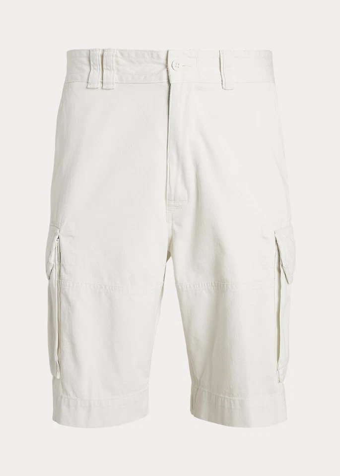 Mens Polo Ralph Lauren Gellar 10 1/4 Relaxed Fit Cargo Shorts 30 White
