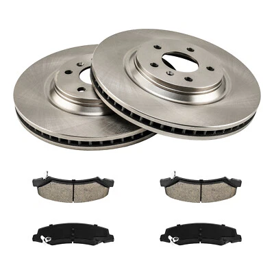 Se adapta a Chevrolet Impala 2012-2013 2006-2011 DTS rotores de freno de disco delanteros pastillas de freno Foto 1 de 4