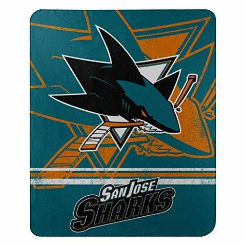 The Northwest Company NHL San Jose Sharks "Fade Away" Fleece Throw Blanket, 50" Cover