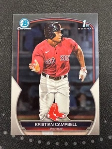 1st Bowman Draft 2023 cromo #BDC-125 Kristian Campbell 1st Boston Red Sox - Imagen 1 de 1