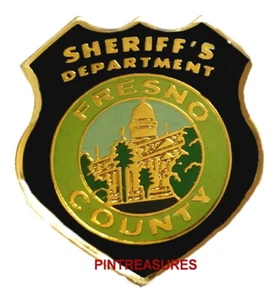 Sheriff Pins Fresno CA County Deputy Sheriff Patch Police Collector Lapel Pins - Picture 1 of 3