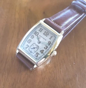 LONGINES GF CASE WELL SERVICED ORIGINAL GLASS CRYSTAL 1928 - Picture 1 of 12