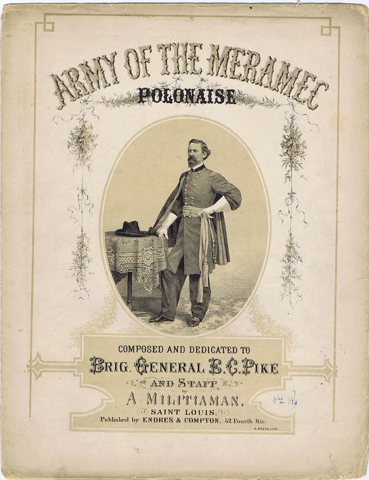 Important Missouri Civil War Print - Army of the Meramec - c. 1864-65 - St. Lou. - Image 1 of 1