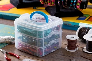 Snapware Snap 'N Stack 3 Layer Home Storage 6" x 6" - Picture 1 of 1