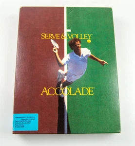 NUEVO Serve & Volley Accolade Tennis 1988 IBM PC Juego de Computadora - Imagen 1 de 3