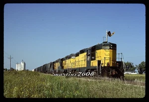 (W) ORIG TRAIN SLIDE-CHICAGO NORTH WESTERN (CNW) 4449 ACTION - Picture 1 of 1
