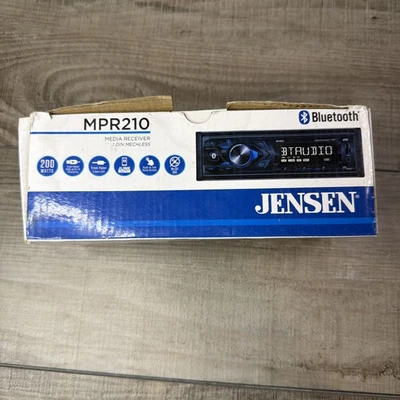 Jensen Model MPR210 Single DIN Digital Media Receiver Built in Bluetooth AM/FM - Image 1 of 4